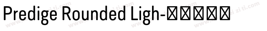Predige Rounded Ligh字体转换